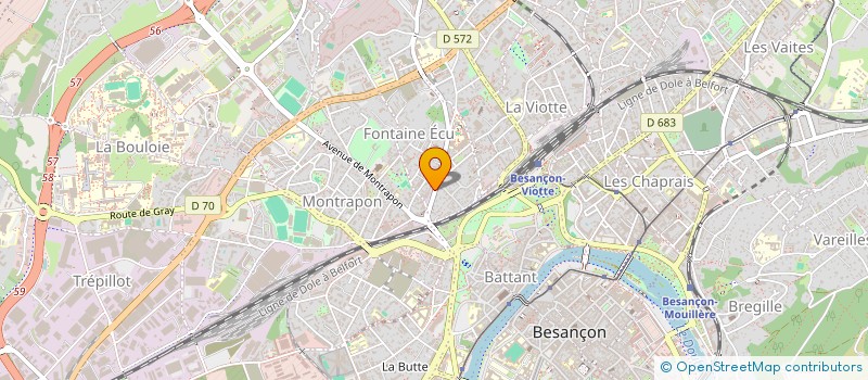 localisation de l'entreprise MADAME CELINE JEANNEY  BESANCON