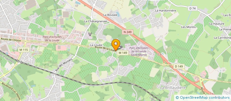 localisation de l'entreprise MADAME CELINE JEGOUREL  HAUTE-GOULAINE