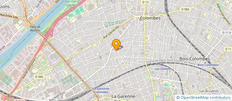 localisation de l'entreprise MADAME CELINE JENN à COLOMBES