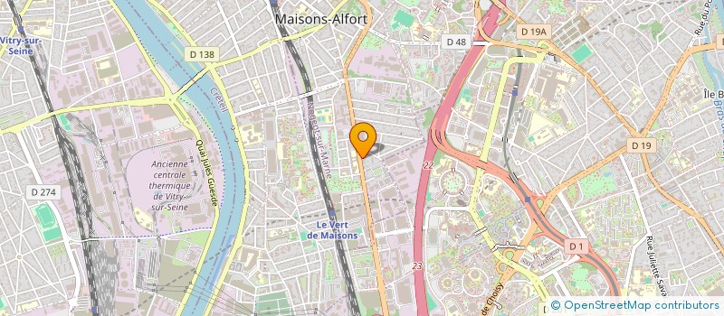 localisation de l'entreprise MADAME CELINE JESSET  ALFORTVILLE