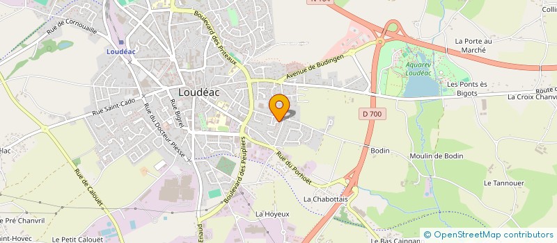 localisation de l'entreprise MADAME CELINE JOLIVET à LOUDEAC