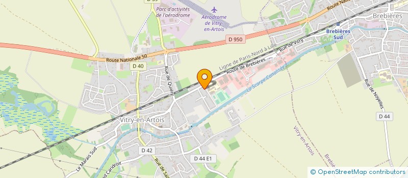 localisation de l'entreprise MADAME CELINE JOSIANE DELPH DHAINAUT  VITRY-EN-ARTOIS