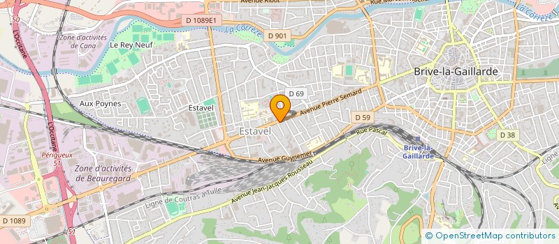 localisation de l'entreprise MADAME CELINE JOUAN  BRIVE-LA-GAILLARDE