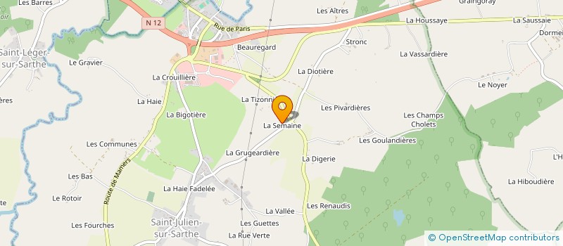 localisation de l'entreprise MADAME CELINE JOUBERT à SAINT-JULIEN-SUR-SARTHE