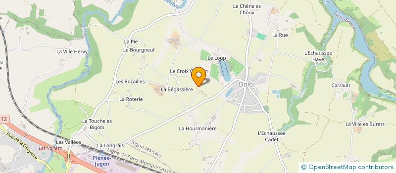 localisation de l'entreprise MADAME CELINE JOUFFE  JUGON-LES-LACS