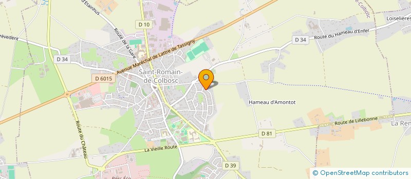 localisation de l'entreprise MADAME CELINE JOUIN  SAINT-ROMAIN-DE-COLBOSC