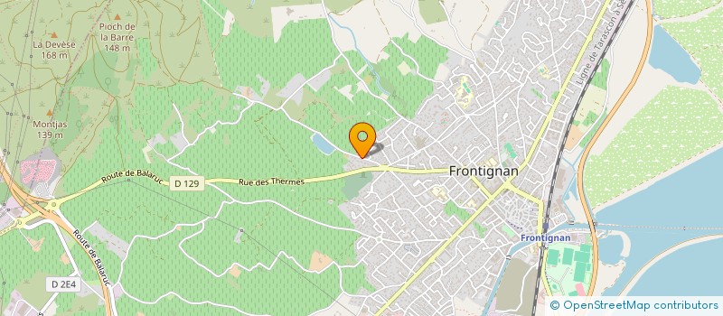 localisation de l'entreprise MADAME CELINE JOURDAN à FRONTIGNAN