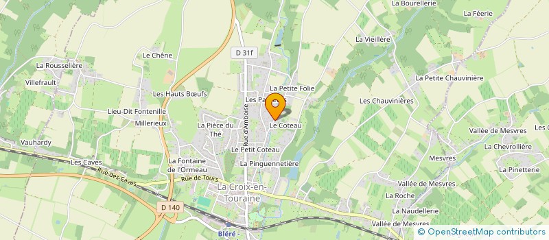 localisation de l'entreprise MADAME CELINE JULE à LA CROIX-EN-TOURAINE