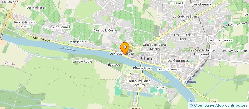 localisation de l'entreprise MADAME CELINE JUMELET  CHINON