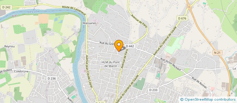 localisation de l'entreprise MADAME CELINE JUNCA  VILLENEUVE-SUR-LOT