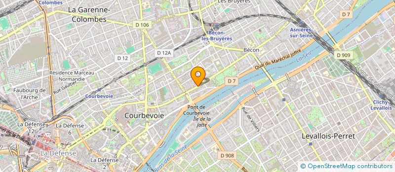 localisation de l'entreprise MADAME CELINE JUNCO à COURBEVOIE