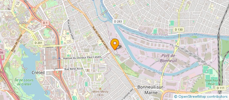 localisation de l'entreprise MADAME CELINE JUSTE AUDEBERT  CRETEIL