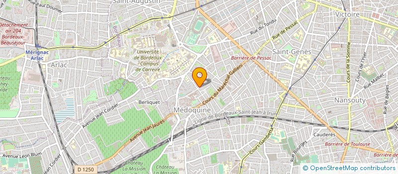 localisation de l'entreprise MADAME CELINE KAHN à BORDEAUX