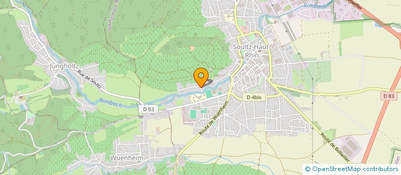 localisation de l'entreprise MADAME CELINE KELLER  SOULTZ-HAUT-RHIN