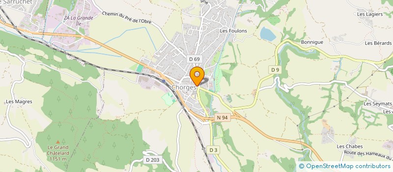 localisation de l'entreprise MADAME CELINE KERN  CHORGES