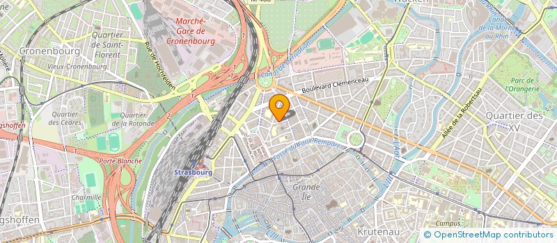 localisation de l'entreprise MADAME CELINE KIEFFER à STRASBOURG