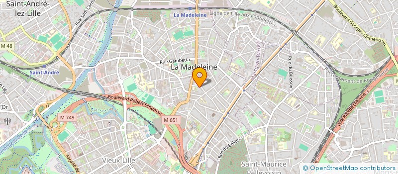 localisation de l'entreprise MADAME CELINE KIKOS à LA MADELEINE