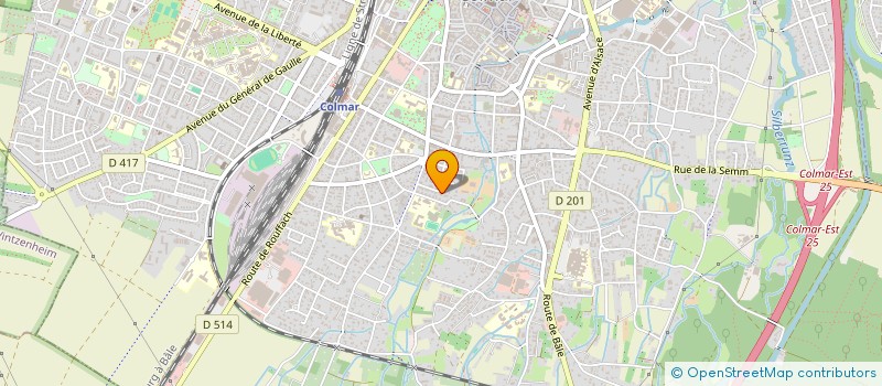 localisation de l'entreprise MADAME CELINE KNITTEL  COLMAR