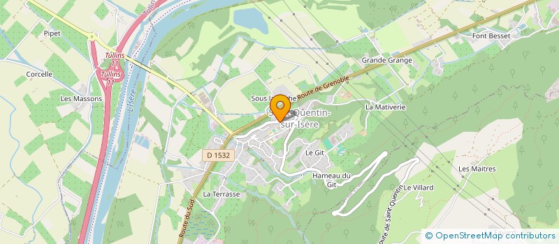 localisation de l'entreprise MADAME CELINE KRDIAN  SAINT-QUENTIN-SUR-ISERE