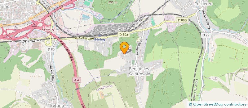 localisation de l'entreprise MADAME CELINE KREMP  BENING-LES-SAINT-AVOLD