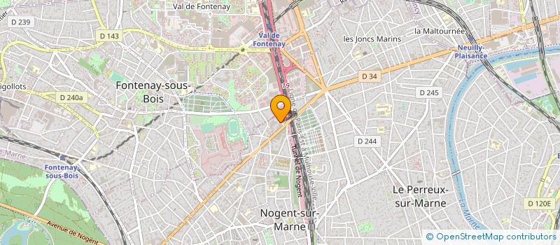 localisation de l'entreprise MADAME CELINE KRIEF  NOGENT-SUR-MARNE