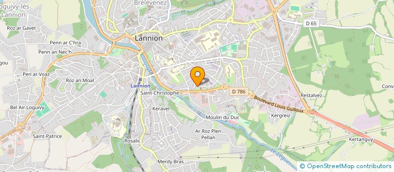 localisation de l'entreprise MADAME CELINE L'AMOURET  LANNION