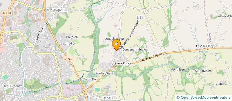 localisation de l'entreprise MADAME CELINE L'ANTHOENE  LANNION