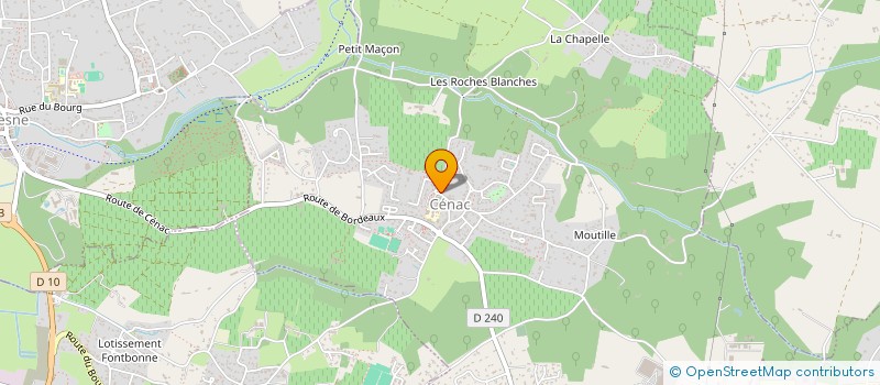 localisation de l'entreprise MADAME CELINE LABADIE  CENAC