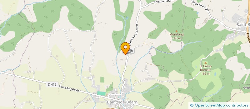 localisation de l'entreprise MADAME CELINE LABASTE  BAIGTS-DE-BEARN