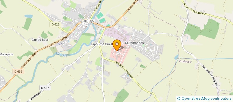 localisation de l'entreprise MADAME CELINE LABATUT à LOMBEZ