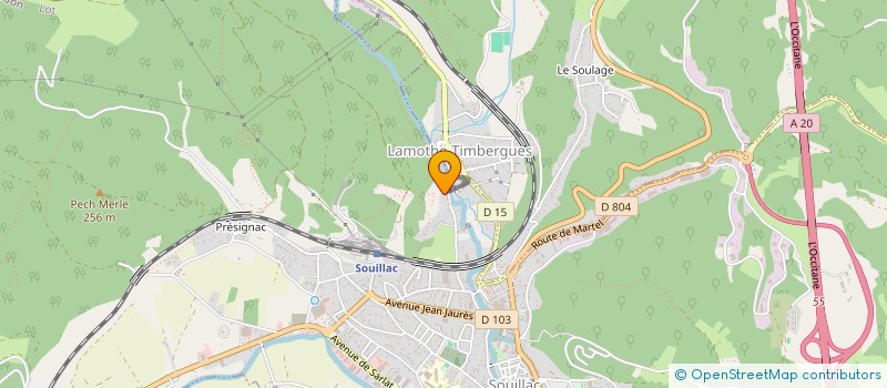 localisation de l'entreprise MADAME CELINE LABONNELIE  LE ROC