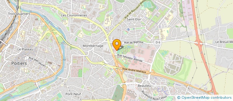 localisation de l'entreprise MADAME CELINE LABOUCARIE  POITIERS