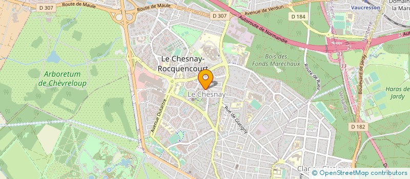 localisation de l'entreprise MADAME CELINE LACAM  LE CHESNAY-ROCQUENCOURT