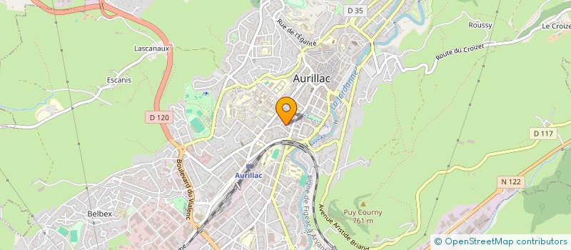 localisation de l'entreprise MADAME CELINE LACAZE à AURILLAC