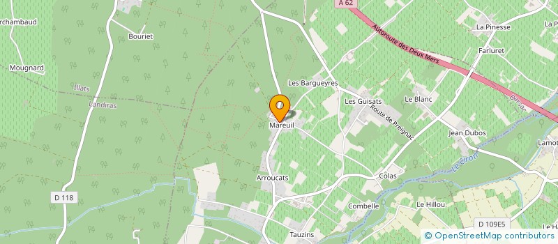 localisation de l'entreprise MADAME CELINE LACHAISE  PUJOLS-SUR-CIRON