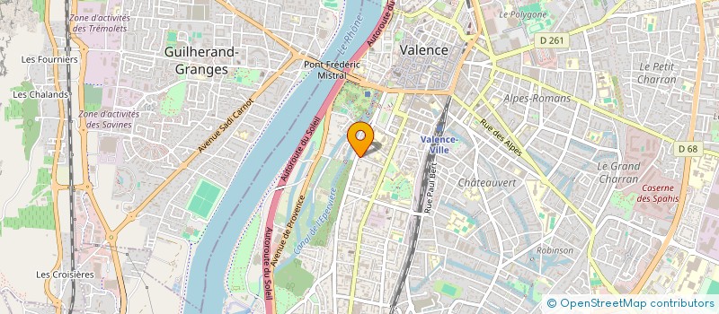 localisation de l'entreprise MADAME CELINE LACHAUME BHAVSAR  VALENCE