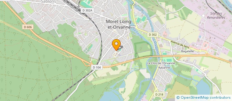 localisation de l'entreprise MADAME CELINE LACOUQUE  MORET-LOING-ET-ORVANNE