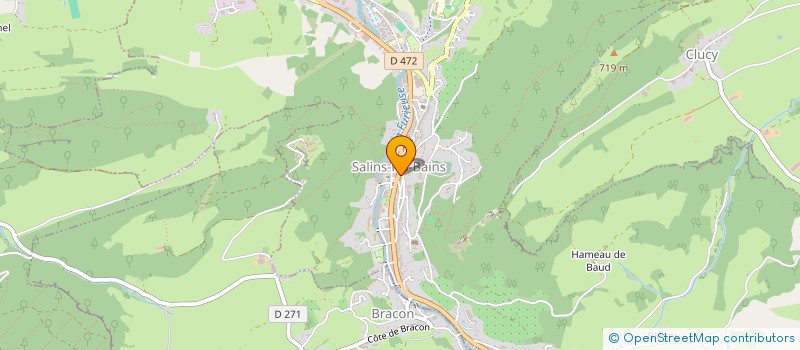 localisation de l'entreprise MADAME CELINE LACROIX  SALINS-LES-BAINS