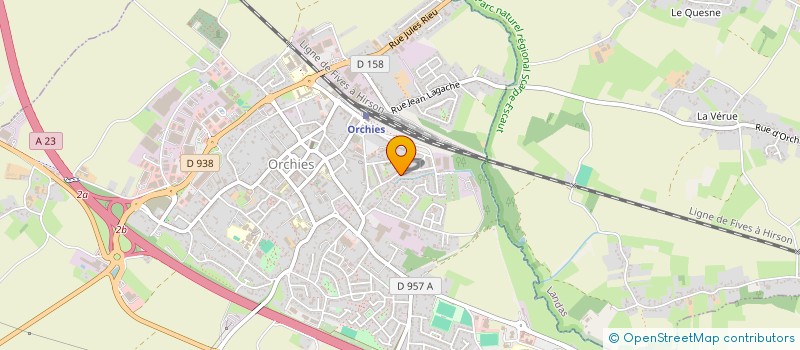 localisation de l'entreprise MADAME CELINE LACROIX  ORCHIES