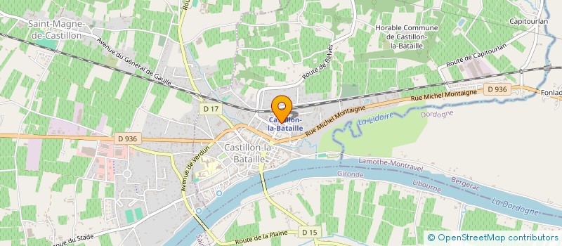 localisation de l'entreprise MADAME CELINE LADOUS  CASTILLON-LA-BATAILLE