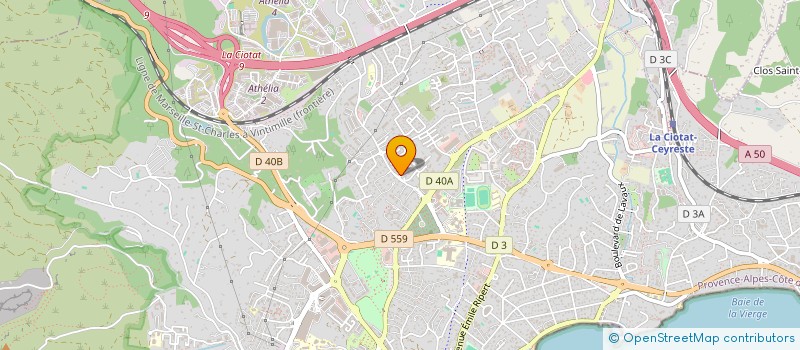 localisation de l'entreprise MADAME CELINE LAFARGE  LA CIOTAT