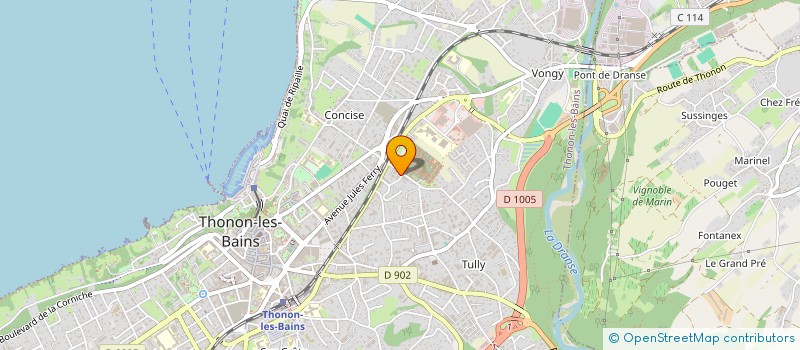 localisation de l'entreprise MADAME CELINE LAFARIE à THONON-LES-BAINS