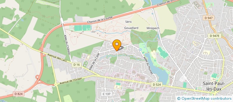 localisation de l'entreprise MADAME CELINE LAFOURCADE  SAINT-PAUL-LES-DAX