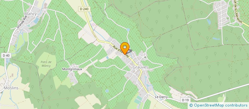 localisation de l'entreprise MADAME CELINE LAGOUTTE  GRAUVES