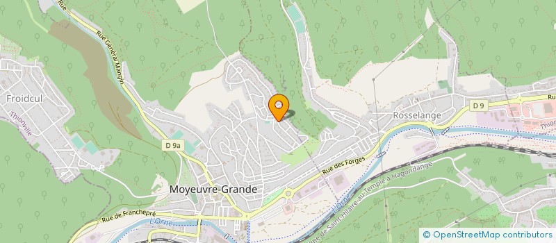 localisation de l'entreprise MADAME CELINE LAJOUX  MOYEUVRE-GRANDE