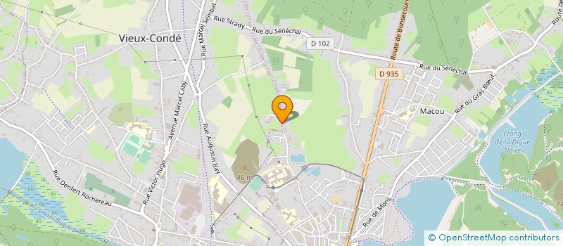 localisation de l'entreprise MADAME CELINE LALOUETTE  VIEUX-CONDE