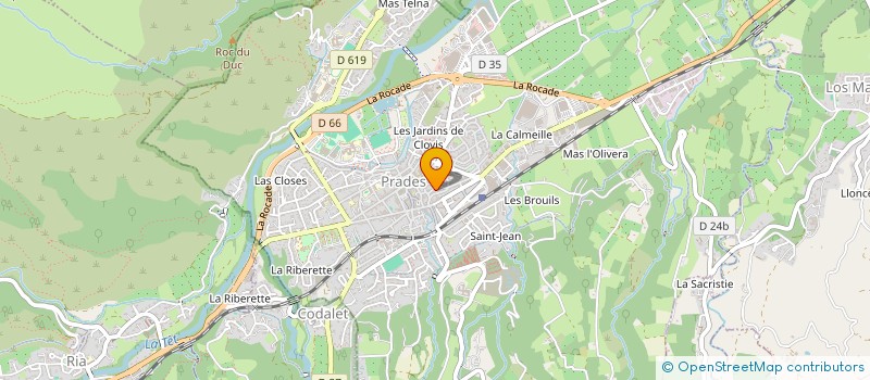 localisation de l'entreprise MADAME CELINE LAMBERT à PRADES