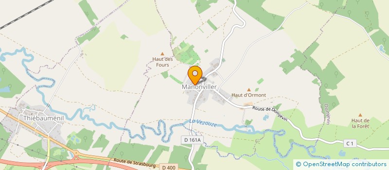 localisation de l'entreprise MADAME CELINE LAMBIN  MANONVILLER