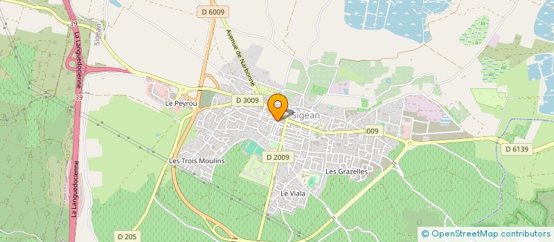 localisation de l'entreprise MADAME CELINE LAMIDEY  SIGEAN