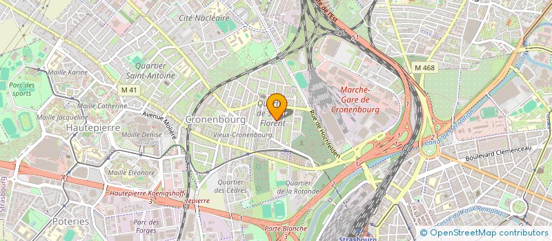 localisation de l'entreprise MADAME CELINE LAMM à STRASBOURG